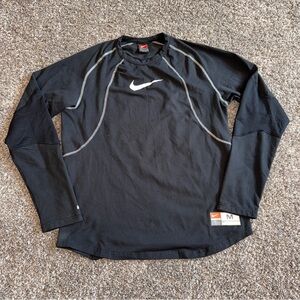 VTG Nike Shirt Men’s Med Black Dri-FIT Team Performance Training Center Swoosh